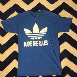 Blue Adidas Make The Rules Tee Shirt Mens Large